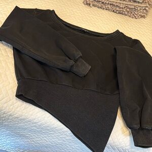 Asymmetrical sweatshirt